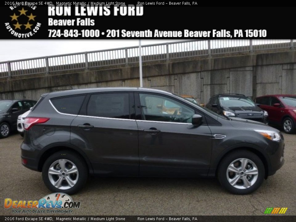 2016 Ford Escape SE 4WD Magnetic Metallic / Medium Light Stone Photo #1