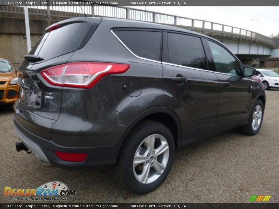 2016 Ford Escape SE 4WD Magnetic Metallic / Medium Light Stone Photo #2