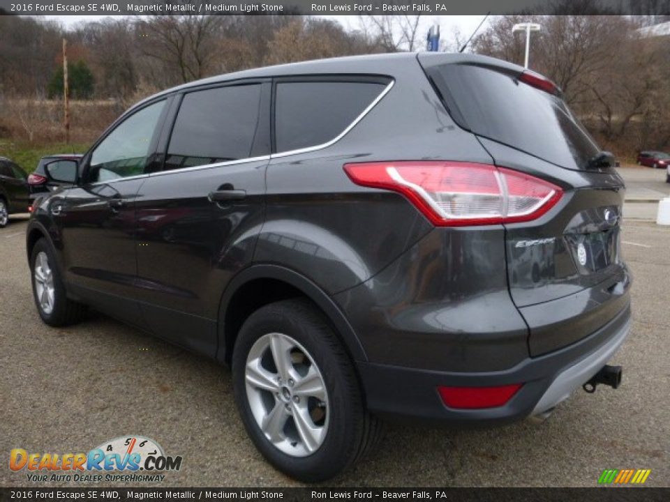 2016 Ford Escape SE 4WD Magnetic Metallic / Medium Light Stone Photo #5