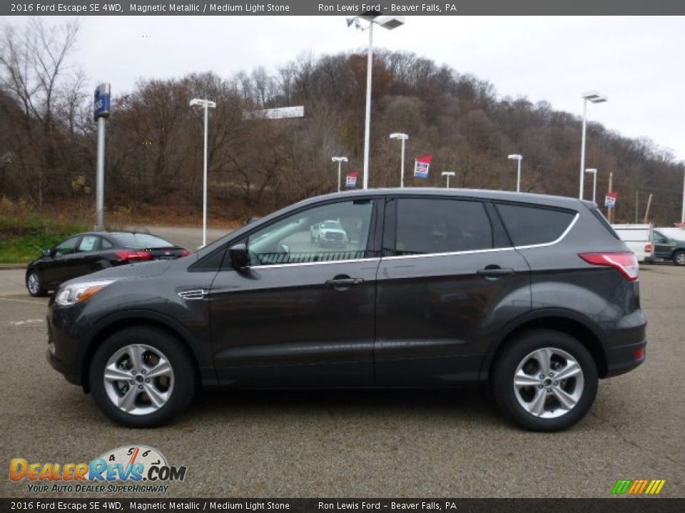 2016 Ford Escape SE 4WD Magnetic Metallic / Medium Light Stone Photo #6