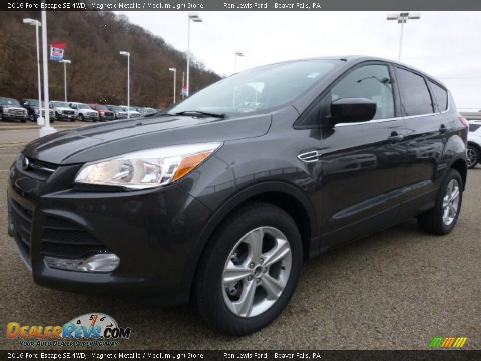 2016 Ford Escape SE 4WD Magnetic Metallic / Medium Light Stone Photo #7