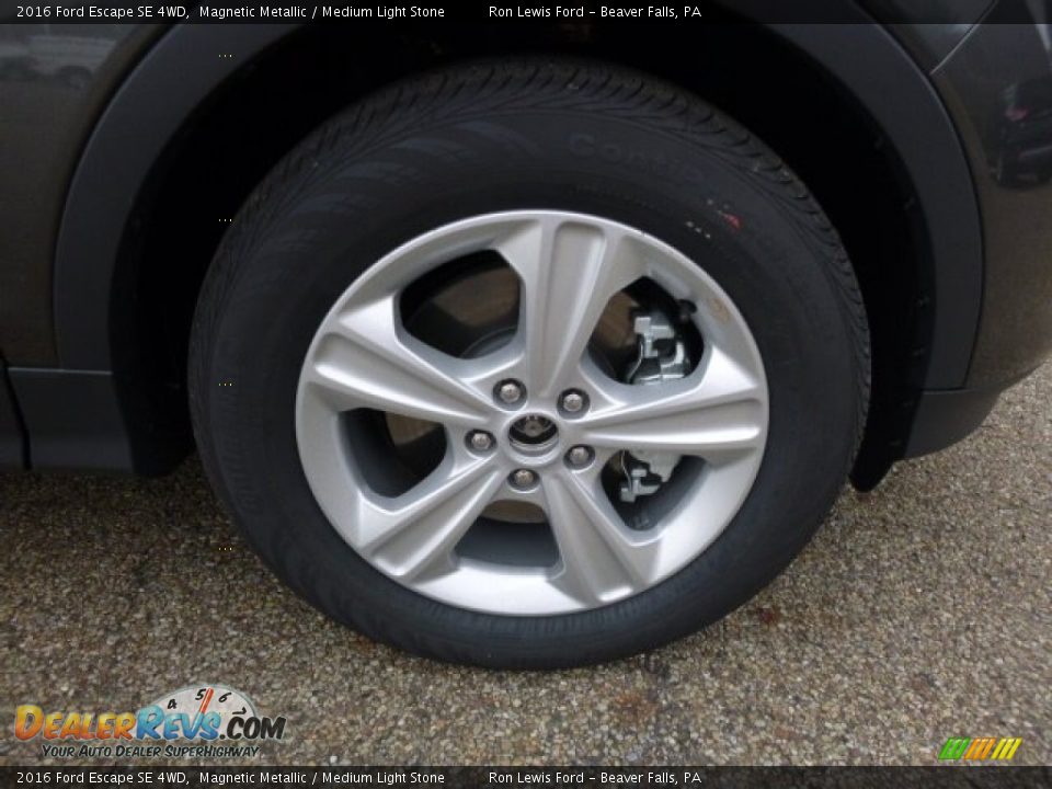 2016 Ford Escape SE 4WD Magnetic Metallic / Medium Light Stone Photo #10