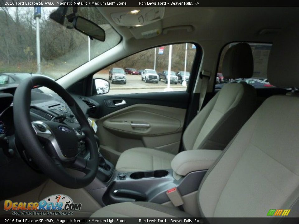 2016 Ford Escape SE 4WD Magnetic Metallic / Medium Light Stone Photo #11