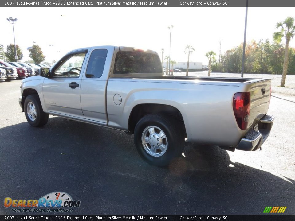 2007 Isuzu i-Series Truck i-290 S Extended Cab Platinum Silver Metallic / Medium Pewter Photo #9