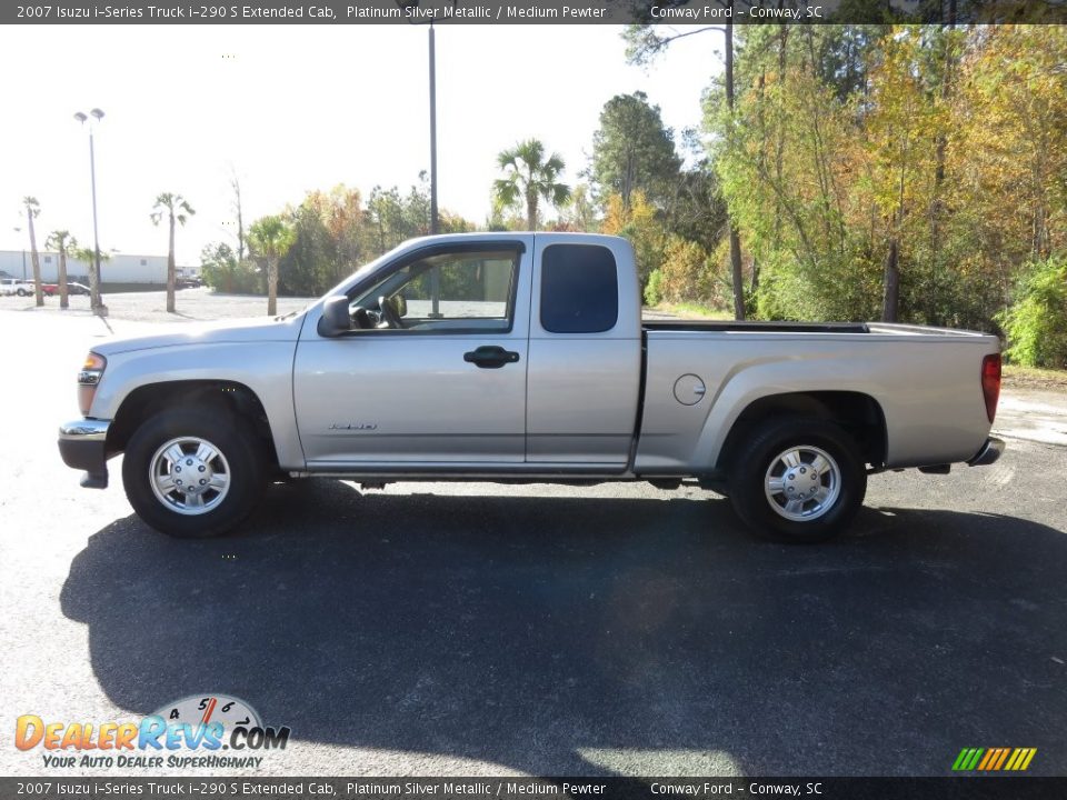 2007 Isuzu i-Series Truck i-290 S Extended Cab Platinum Silver Metallic / Medium Pewter Photo #10