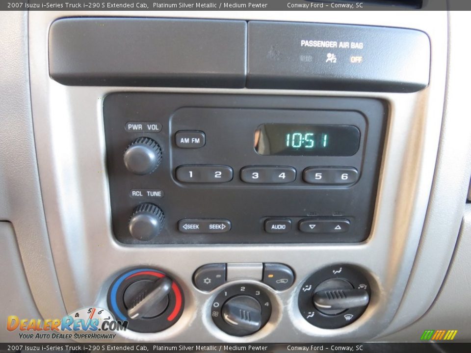 2007 Isuzu i-Series Truck i-290 S Extended Cab Platinum Silver Metallic / Medium Pewter Photo #25