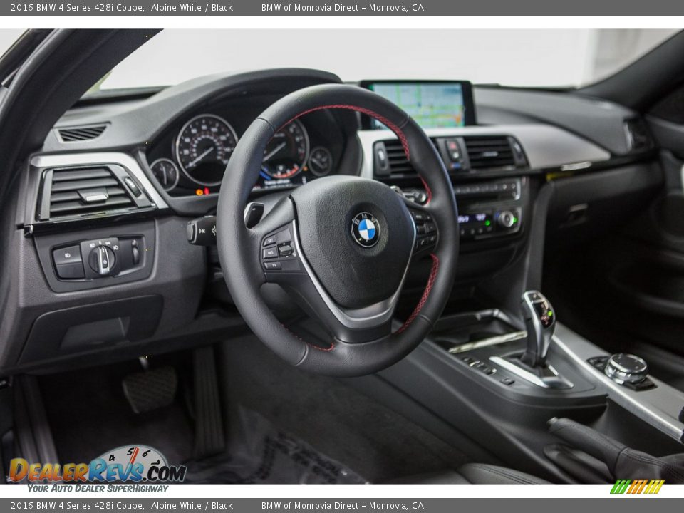 2016 BMW 4 Series 428i Coupe Alpine White / Black Photo #5