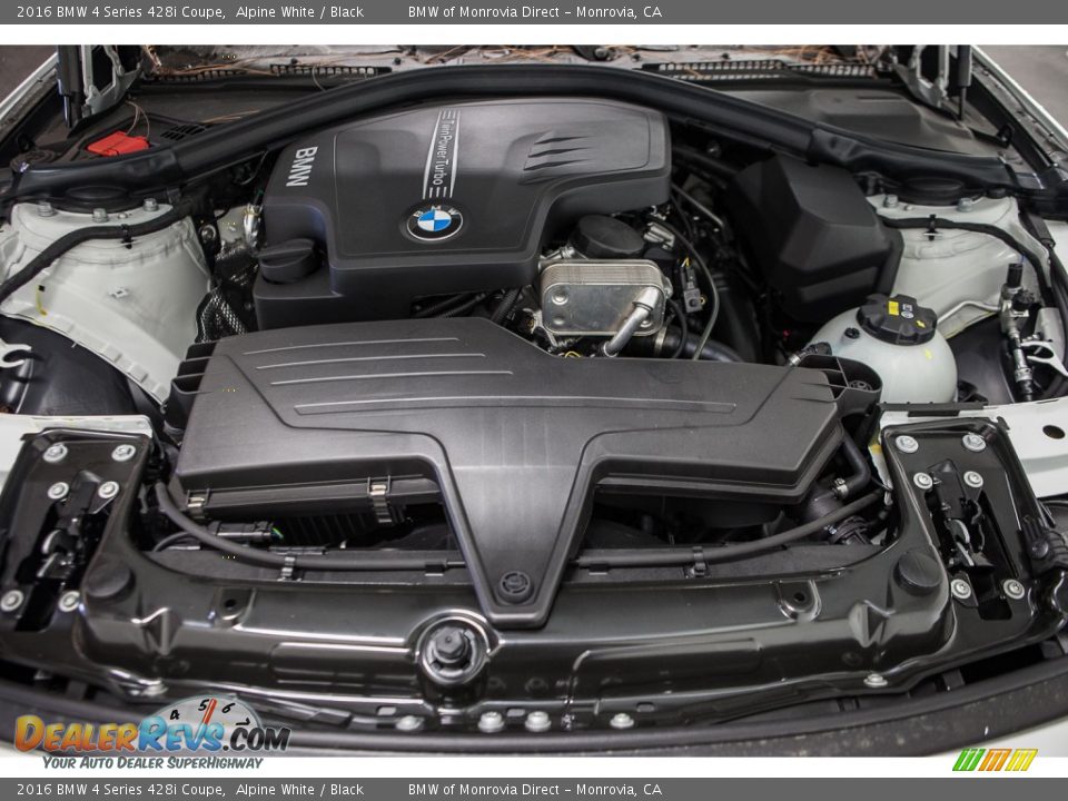 2016 BMW 4 Series 428i Coupe Alpine White / Black Photo #9