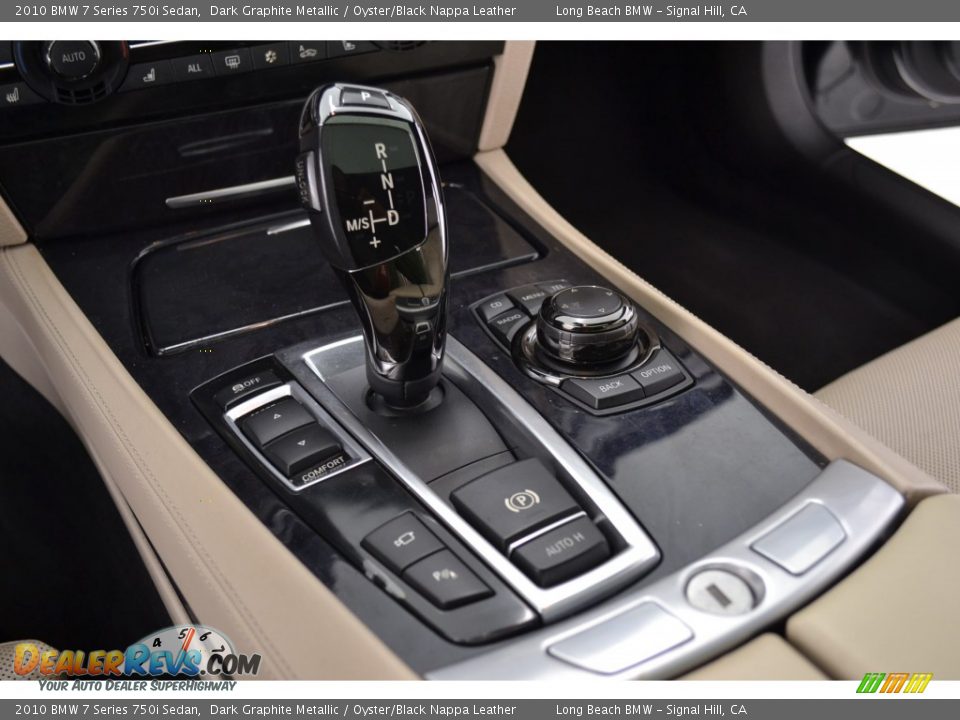 2010 BMW 7 Series 750i Sedan Dark Graphite Metallic / Oyster/Black Nappa Leather Photo #20