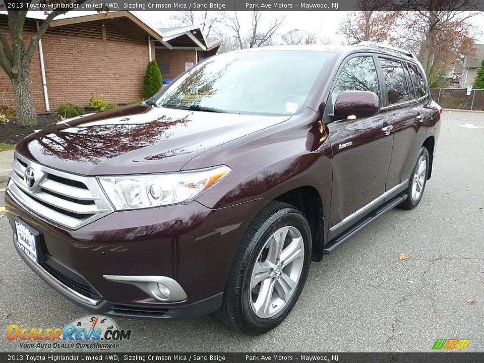 2013 Toyota Highlander Limited 4WD Sizzling Crimson Mica / Sand Beige Photo #1