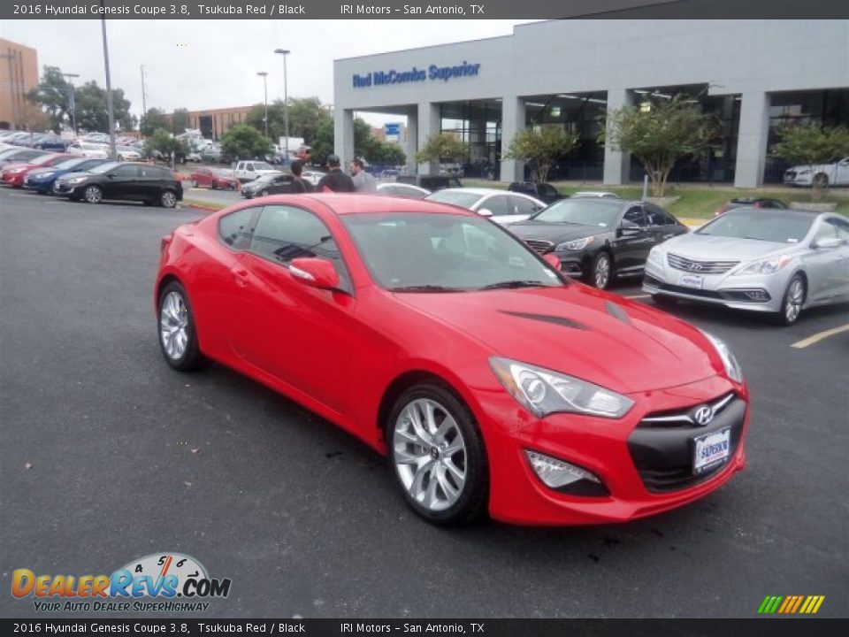 2016 Hyundai Genesis Coupe 3.8 Tsukuba Red / Black Photo #1