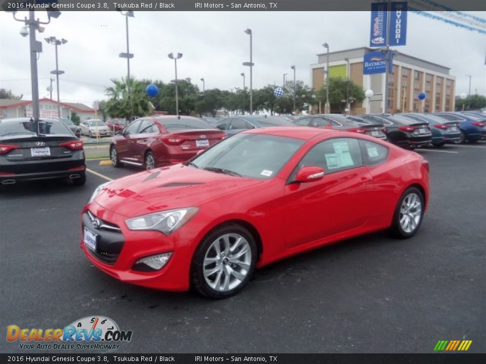 2016 Hyundai Genesis Coupe 3.8 Tsukuba Red / Black Photo #5