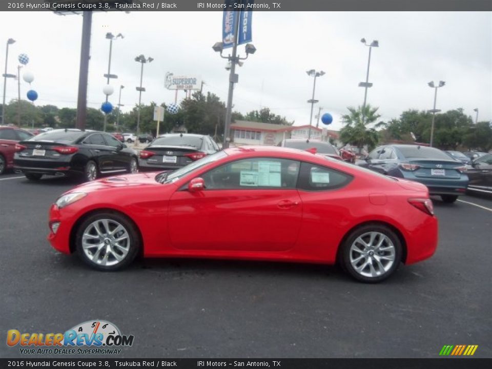 2016 Hyundai Genesis Coupe 3.8 Tsukuba Red / Black Photo #7