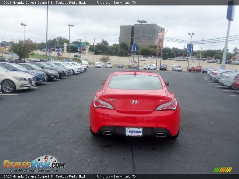 2016 Hyundai Genesis Coupe 3.8 Tsukuba Red / Black Photo #9