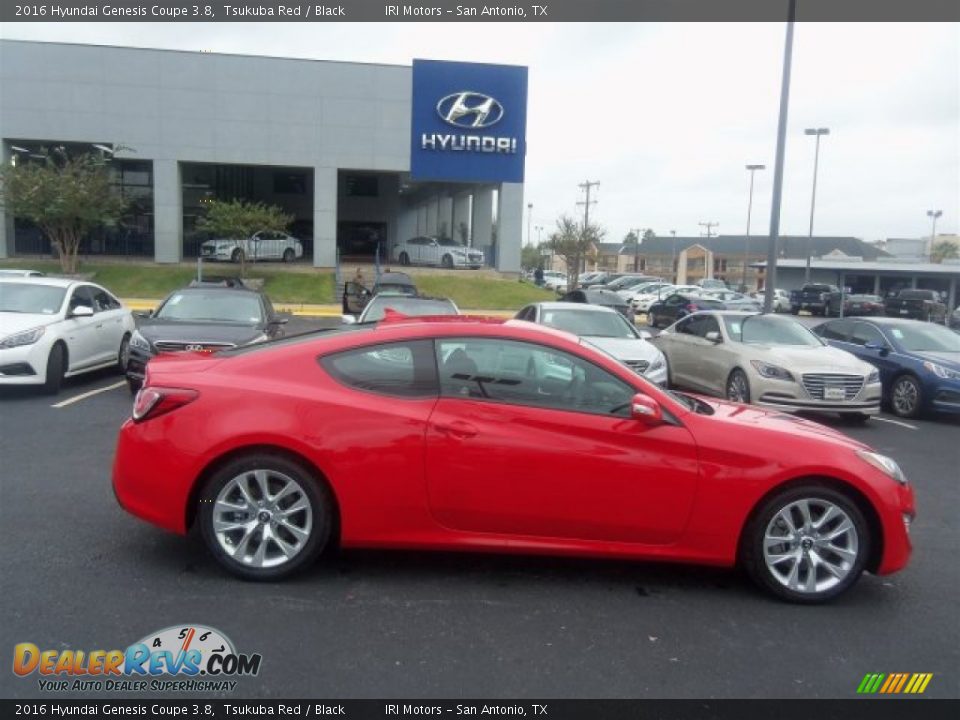 2016 Hyundai Genesis Coupe 3.8 Tsukuba Red / Black Photo #11