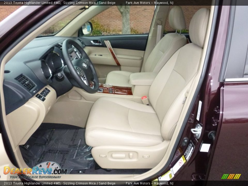 Sand Beige Interior - 2013 Toyota Highlander Limited 4WD Photo #12