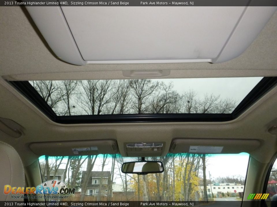 2013 Toyota Highlander Limited 4WD Sizzling Crimson Mica / Sand Beige Photo #14