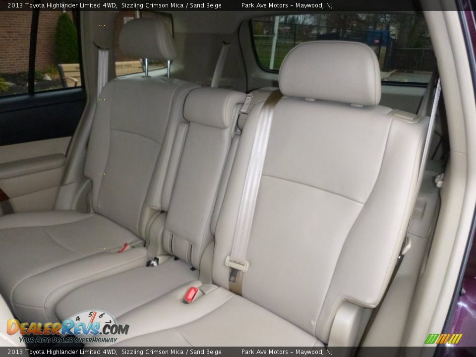 2013 Toyota Highlander Limited 4WD Sizzling Crimson Mica / Sand Beige Photo #18