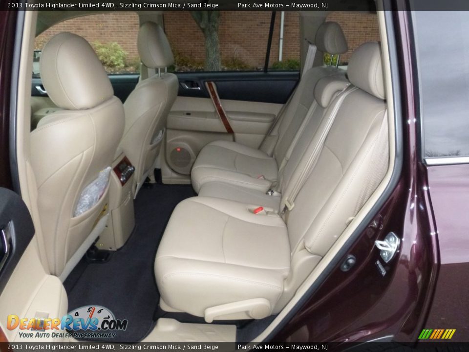 2013 Toyota Highlander Limited 4WD Sizzling Crimson Mica / Sand Beige Photo #19