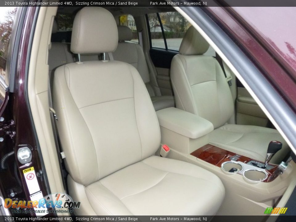 2013 Toyota Highlander Limited 4WD Sizzling Crimson Mica / Sand Beige Photo #22