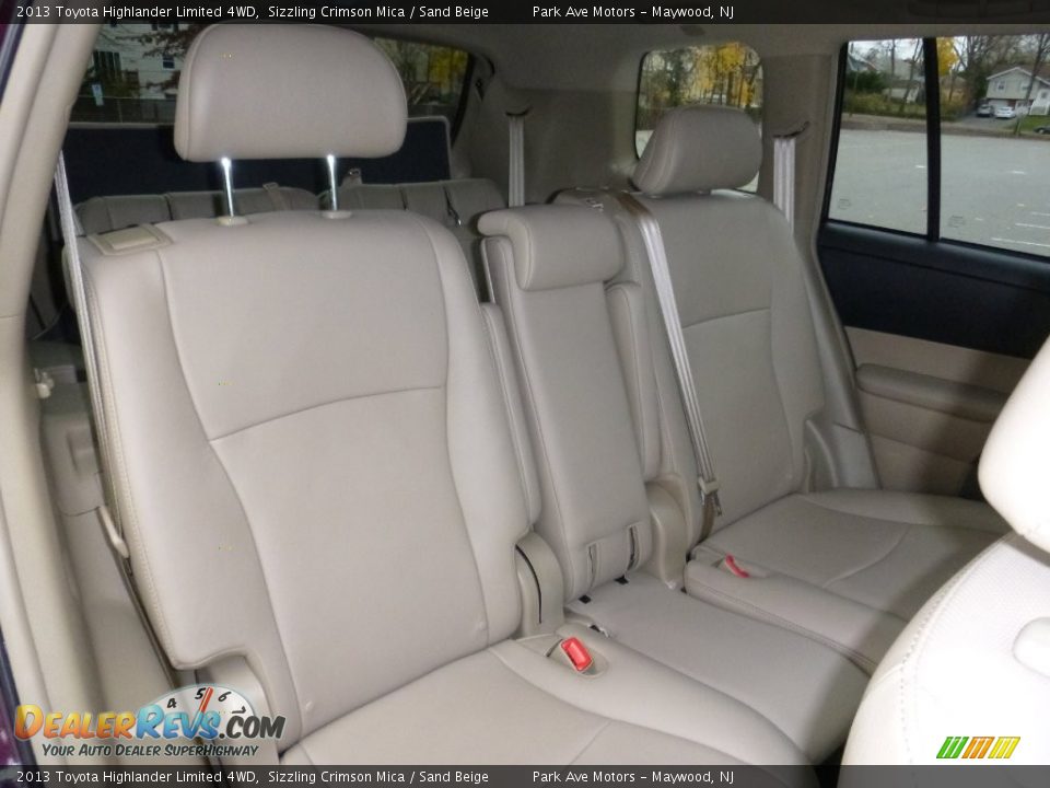 2013 Toyota Highlander Limited 4WD Sizzling Crimson Mica / Sand Beige Photo #25