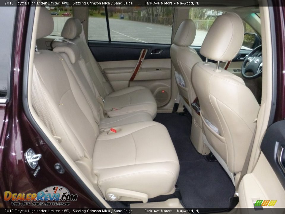 2013 Toyota Highlander Limited 4WD Sizzling Crimson Mica / Sand Beige Photo #26