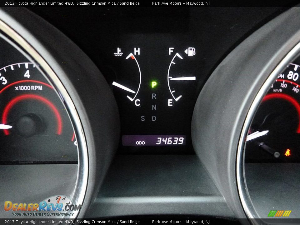 2013 Toyota Highlander Limited 4WD Sizzling Crimson Mica / Sand Beige Photo #28