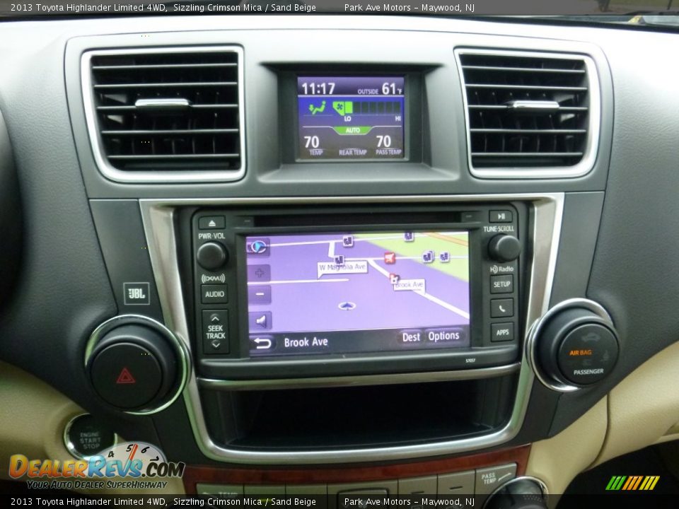 2013 Toyota Highlander Limited 4WD Sizzling Crimson Mica / Sand Beige Photo #30