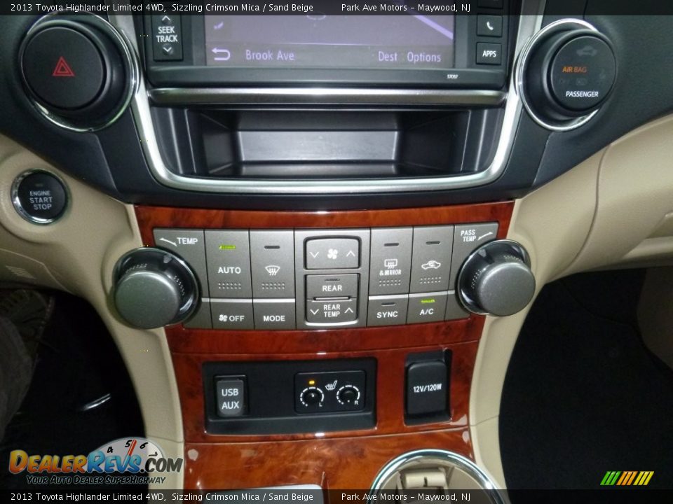 2013 Toyota Highlander Limited 4WD Sizzling Crimson Mica / Sand Beige Photo #32