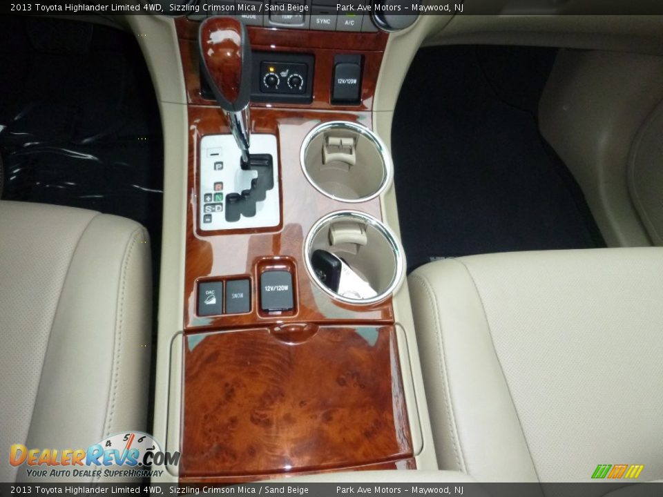 2013 Toyota Highlander Limited 4WD Sizzling Crimson Mica / Sand Beige Photo #33