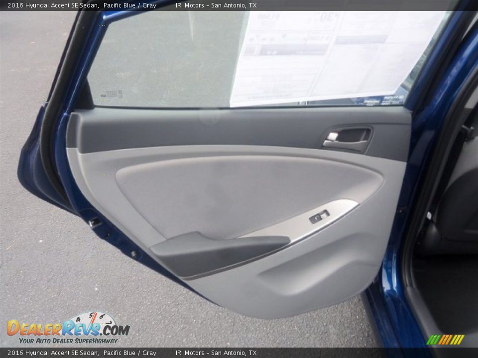 2016 Hyundai Accent SE Sedan Pacific Blue / Gray Photo #18