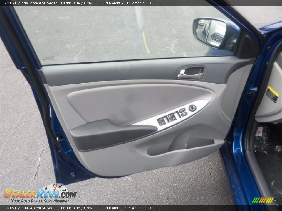 2016 Hyundai Accent SE Sedan Pacific Blue / Gray Photo #19
