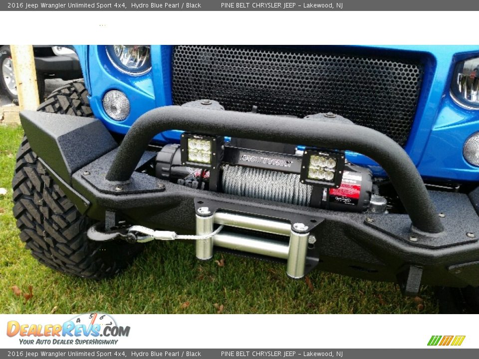 2016 Jeep Wrangler Unlimited Sport 4x4 Hydro Blue Pearl / Black Photo #3