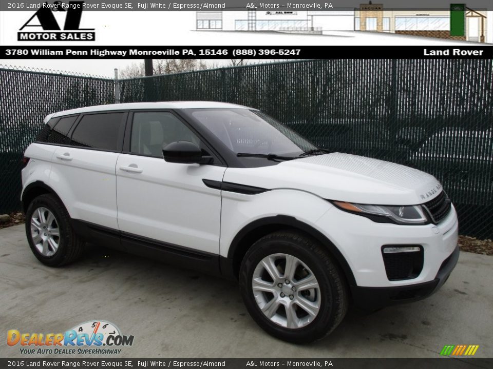 2016 Land Rover Range Rover Evoque SE Fuji White / Espresso/Almond Photo #1