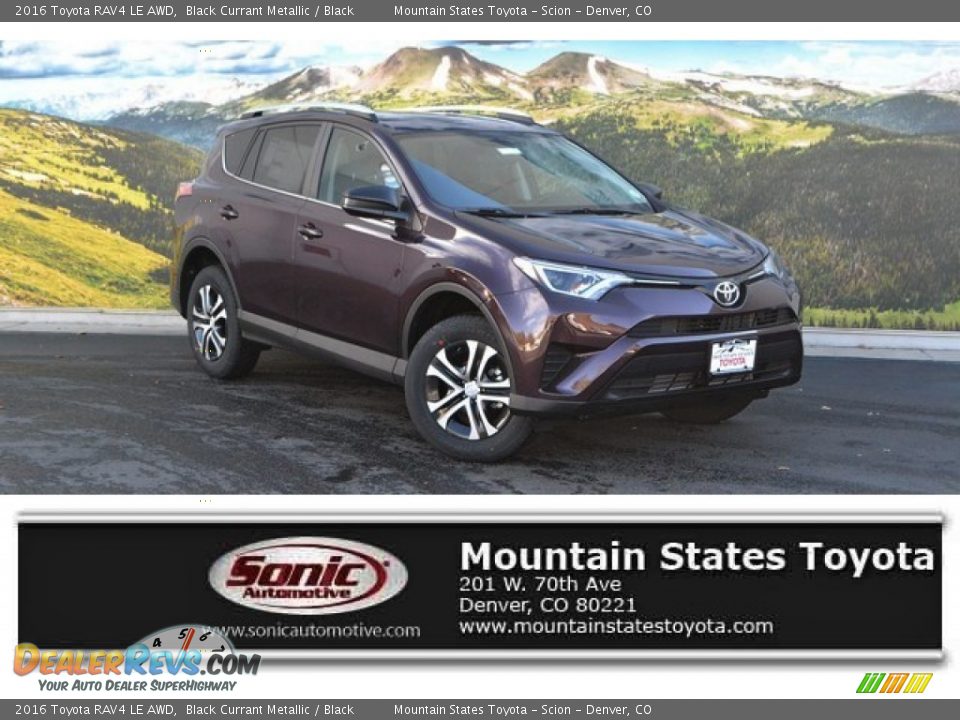 2016 Toyota RAV4 LE AWD Black Currant Metallic / Black Photo #1