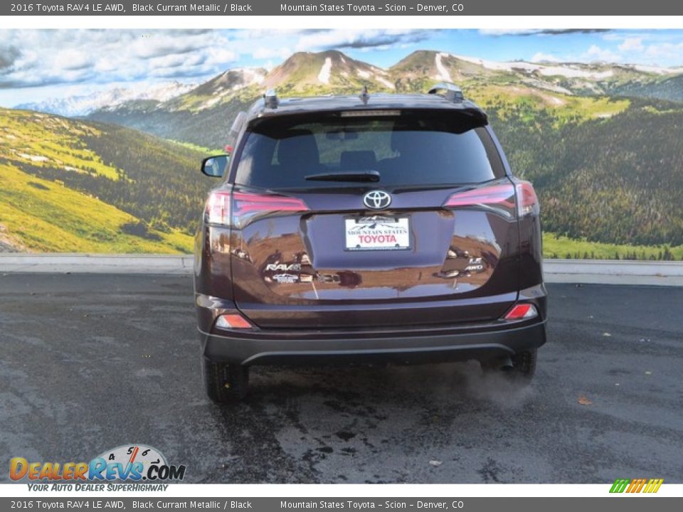 2016 Toyota RAV4 LE AWD Black Currant Metallic / Black Photo #4