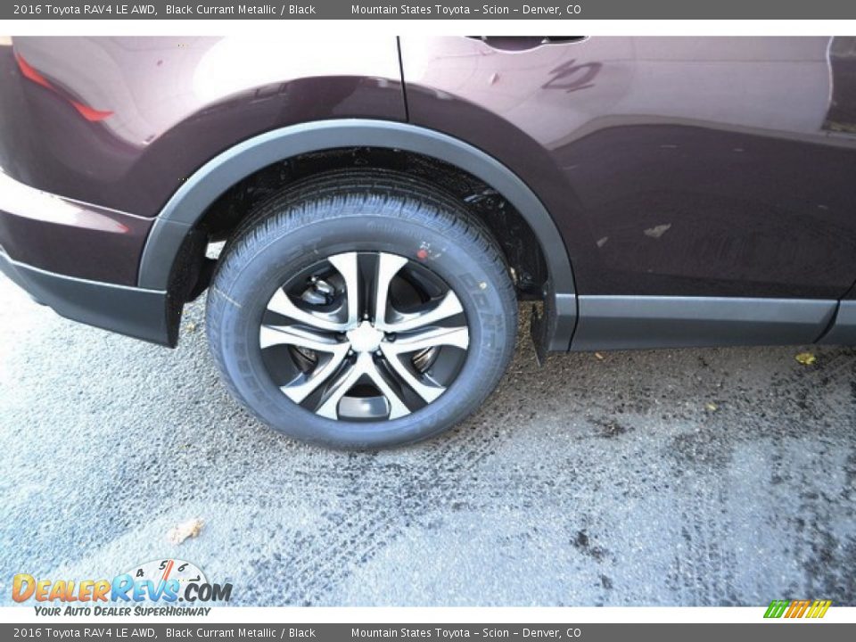 2016 Toyota RAV4 LE AWD Black Currant Metallic / Black Photo #9