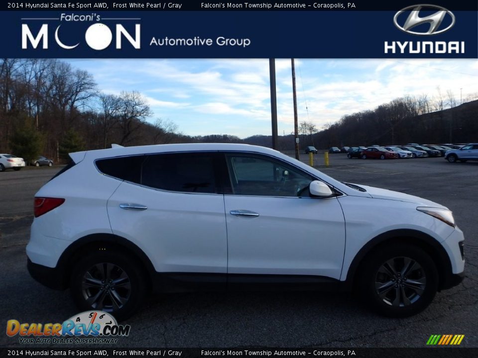 2014 Hyundai Santa Fe Sport AWD Frost White Pearl / Gray Photo #1