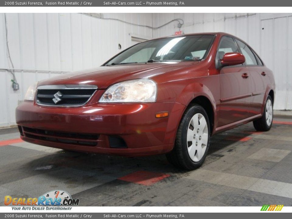 2008 Suzuki Forenza Fusion Red Metallic / Grey Photo #3