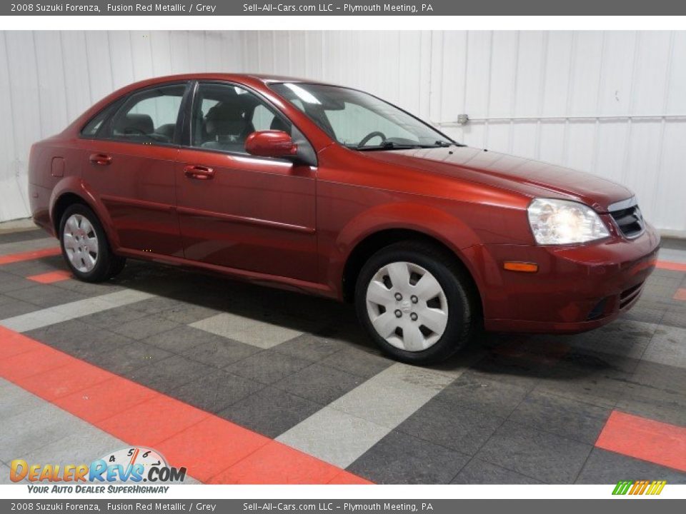 2008 Suzuki Forenza Fusion Red Metallic / Grey Photo #6