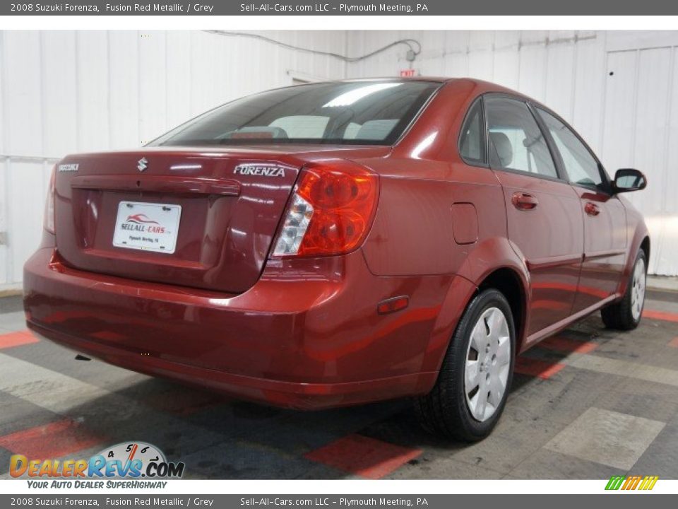 2008 Suzuki Forenza Fusion Red Metallic / Grey Photo #8