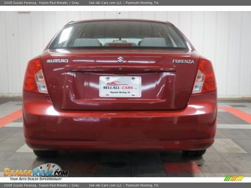 2008 Suzuki Forenza Fusion Red Metallic / Grey Photo #9