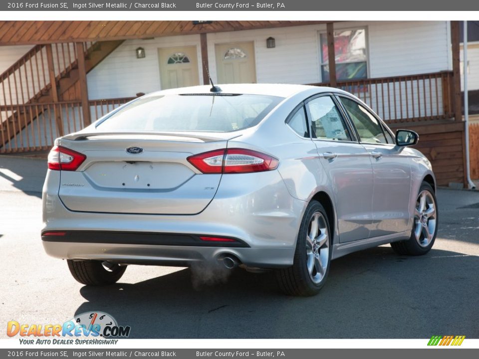 2016 Ford Fusion SE Ingot Silver Metallic / Charcoal Black Photo #3