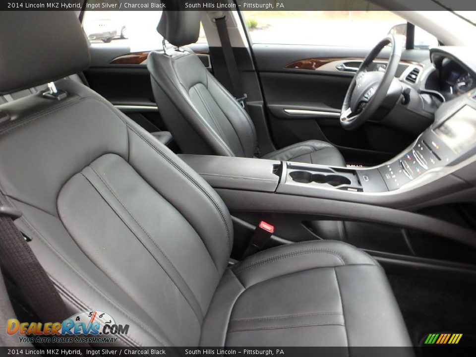 2014 Lincoln MKZ Hybrid Ingot Silver / Charcoal Black Photo #10