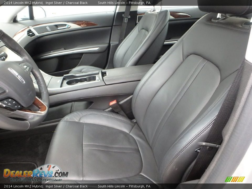 2014 Lincoln MKZ Hybrid Ingot Silver / Charcoal Black Photo #15