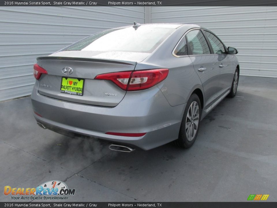 2016 Hyundai Sonata Sport Shale Gray Metallic / Gray Photo #4
