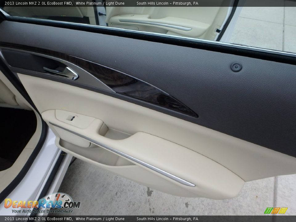 2013 Lincoln MKZ 2.0L EcoBoost FWD White Platinum / Light Dune Photo #14