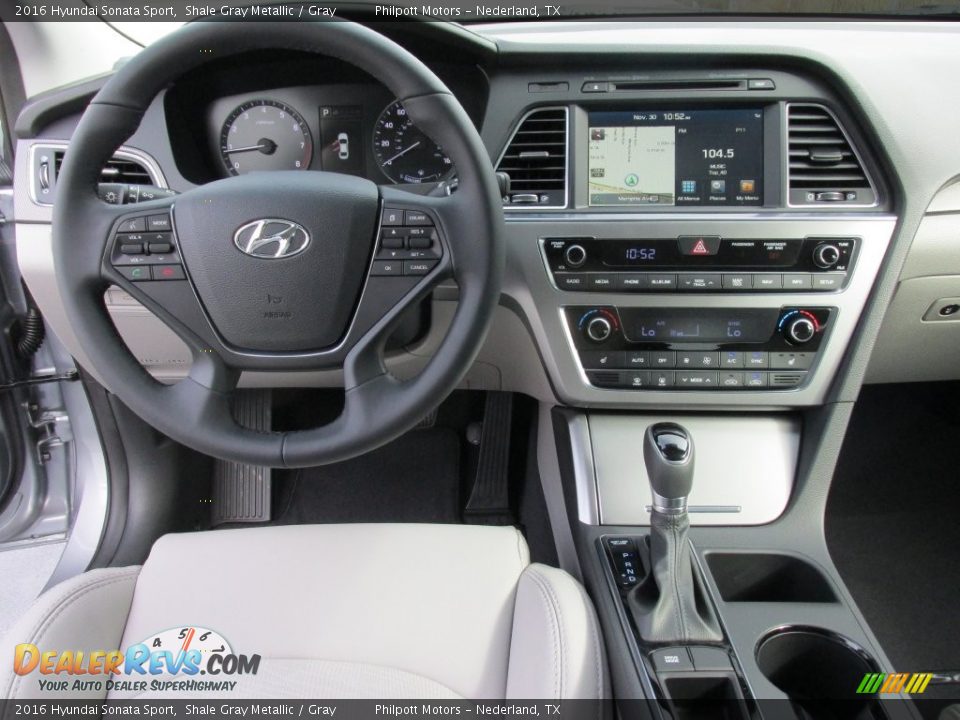 2016 Hyundai Sonata Sport Shale Gray Metallic / Gray Photo #24