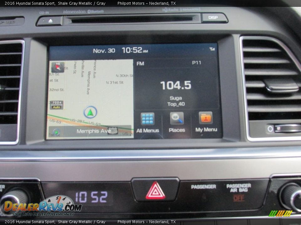 2016 Hyundai Sonata Sport Shale Gray Metallic / Gray Photo #26