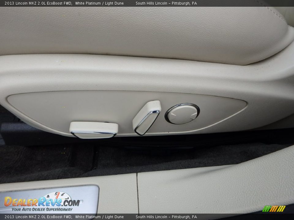 2013 Lincoln MKZ 2.0L EcoBoost FWD White Platinum / Light Dune Photo #19